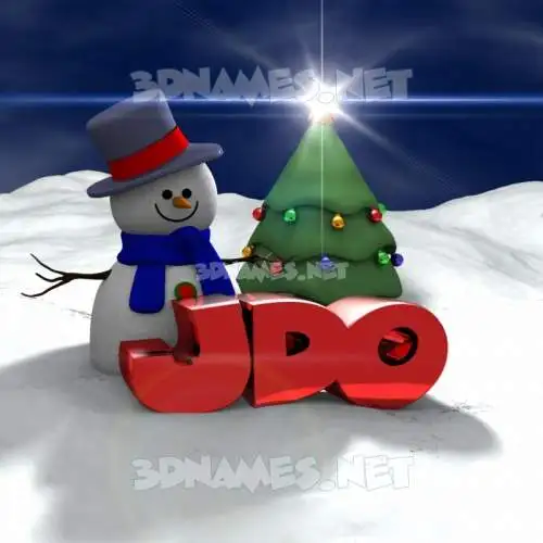 jdo in Happy Xmas style - 3D name wallpaper jdo in Happy Xmas style - 3D name wallpaper