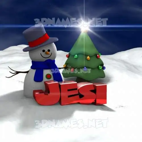 jesi in Happy Xmas style - 3D name wallpaper jesi in Happy Xmas style - 3D name wallpaper