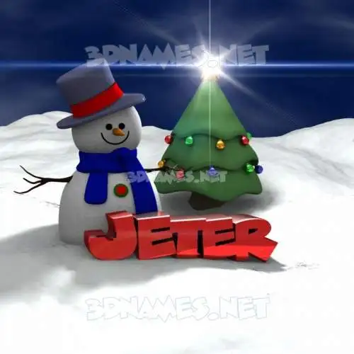jeter in Happy Xmas style - 3D name wallpaper jeter in Happy Xmas style - 3D name wallpaper