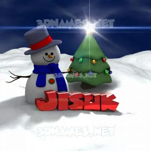 jisuk in Happy Xmas style - 3D name wallpaper jisuk in Happy Xmas style - 3D name wallpaper