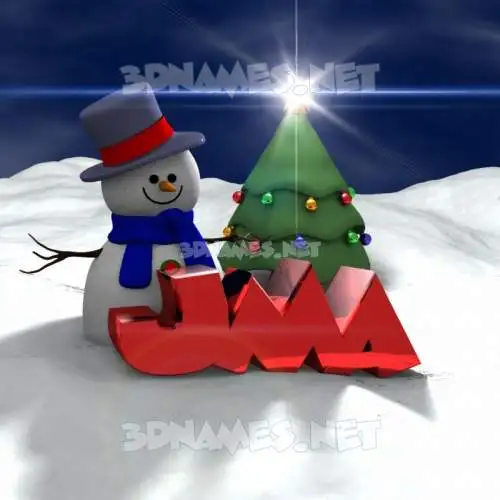 jma in Happy Xmas style - 3D name wallpaper