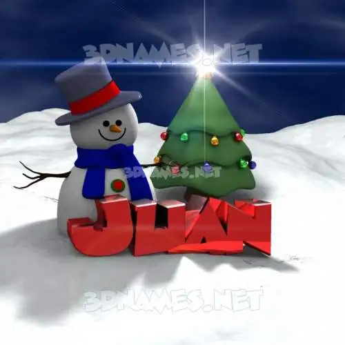 juan in Happy Xmas style - 3D name wallpaper juan in Happy Xmas style - 3D name wallpaper