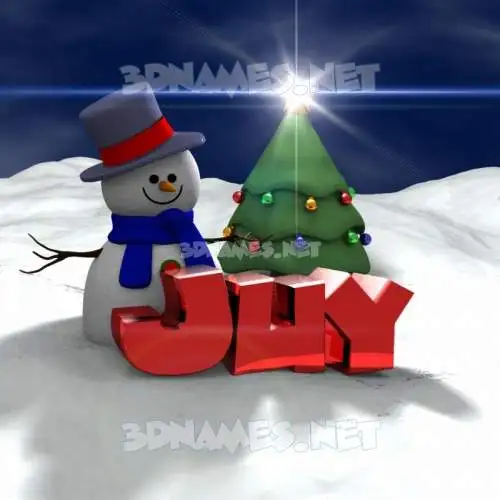 juy in Happy Xmas style - 3D name wallpaper