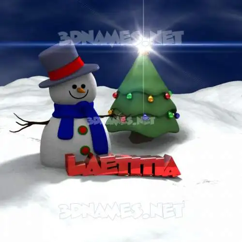laetitia in Happy Xmas style - 3D name wallpaper laetitia in Happy Xmas style - 3D name wallpaper