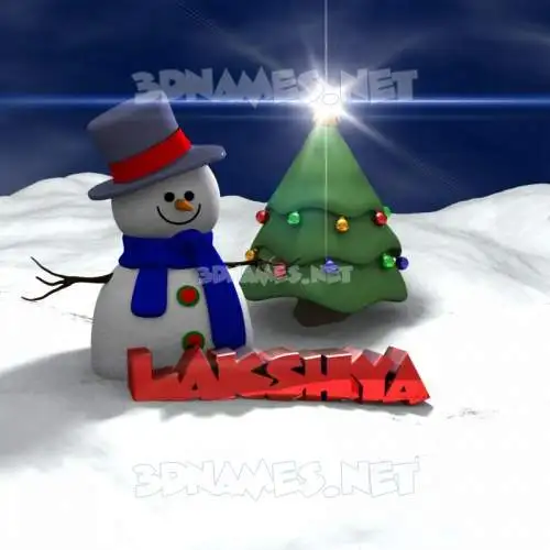 lakshya in Happy Xmas style - 3D name wallpaper