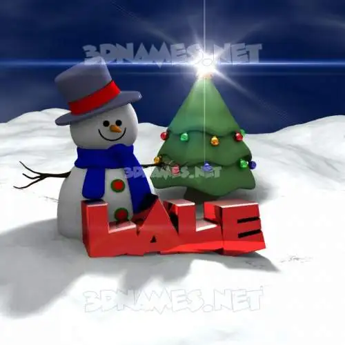 lale in Happy Xmas style - 3D name wallpaper lale in Happy Xmas style - 3D name wallpaper