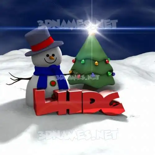 lhdc in Happy Xmas style - 3D name wallpaper lhdc in Happy Xmas style - 3D name wallpaper