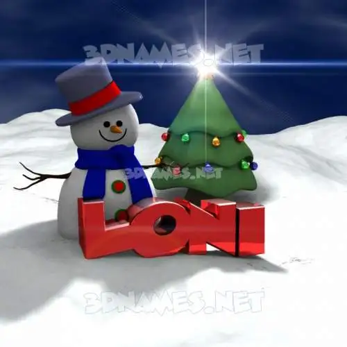 loni in Happy Xmas style - 3D name wallpaper loni in Happy Xmas style - 3D name wallpaper