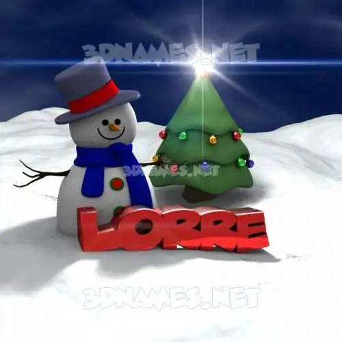 lorre in Happy Xmas style - 3D name wallpaper lorre in Happy Xmas style - 3D name wallpaper