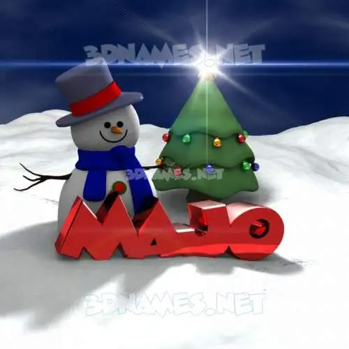 majo in Happy Xmas style - 3D name wallpaper majo in Happy Xmas style - 3D name wallpaper