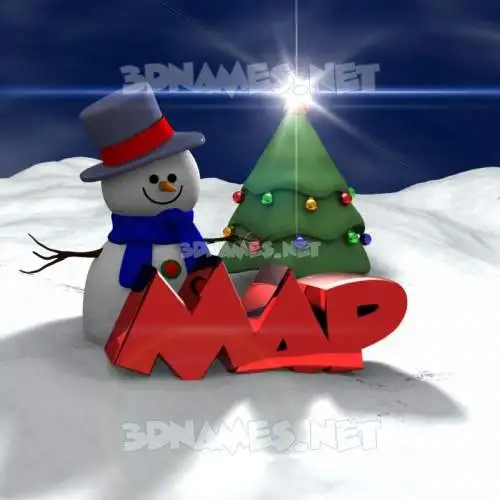 map in Happy Xmas style - 3D name wallpaper map in Happy Xmas style - 3D name wallpaper