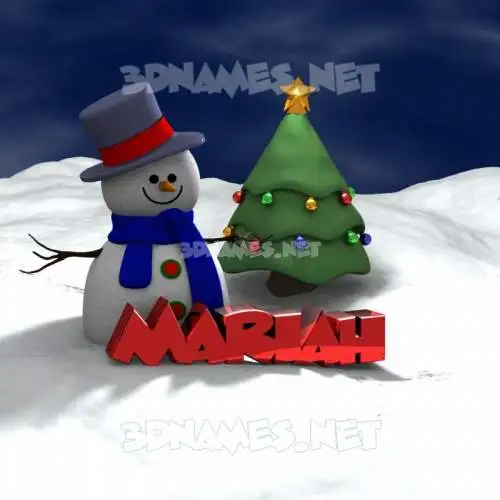 mariah in Happy Xmas style - 3D name wallpaper mariah in Happy Xmas style - 3D name wallpaper