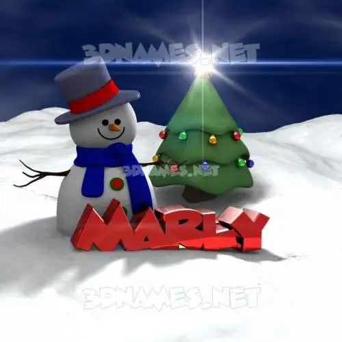 marly in Happy Xmas style - 3D name wallpaper marly in Happy Xmas style - 3D name wallpaper