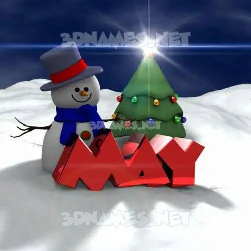 may in Happy Xmas style - 3D name wallpaper may in Happy Xmas style - 3D name wallpaper