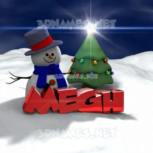 megh in Happy Xmas style - 3D name wallpaper megh in Happy Xmas style - 3D name wallpaper