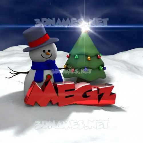 megz in Happy Xmas style - 3D name wallpaper megz in Happy Xmas style - 3D name wallpaper