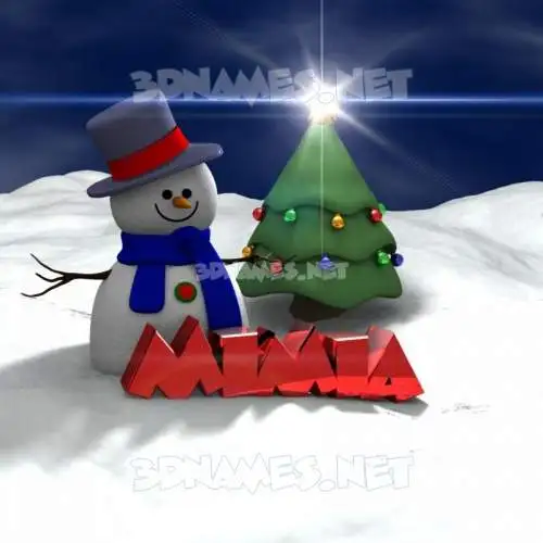 mimia in Happy Xmas style - 3D name wallpaper mimia in Happy Xmas style - 3D name wallpaper