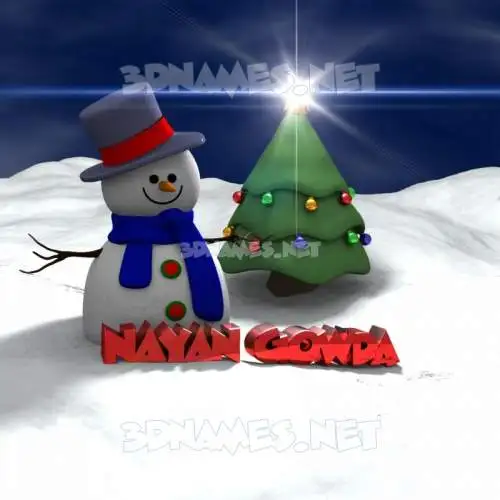 nayan gowda in Happy Xmas style - 3D name wallpaper nayan gowda in Happy Xmas style - 3D name wallpaper