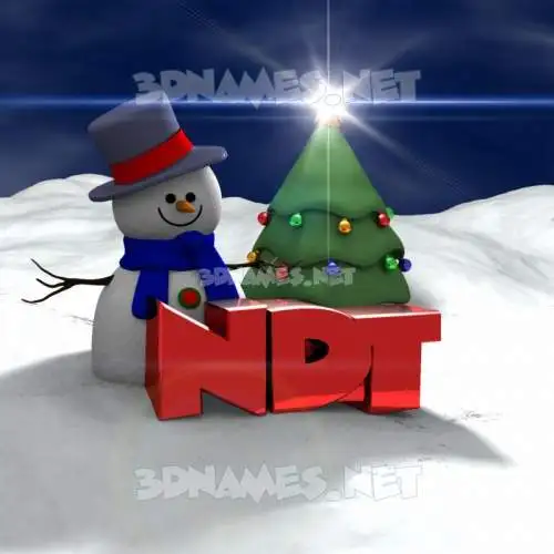 ndt in Happy Xmas style - 3D name wallpaper ndt in Happy Xmas style - 3D name wallpaper