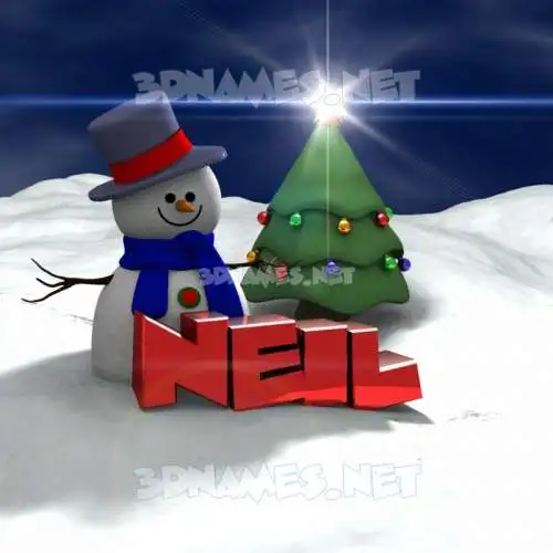 neil in Happy Xmas style - 3D name wallpaper neil in Happy Xmas style - 3D name wallpaper