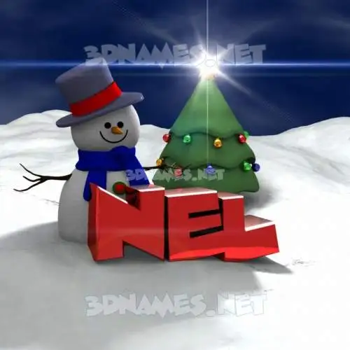 nel in Happy Xmas style - 3D name wallpaper nel in Happy Xmas style - 3D name wallpaper