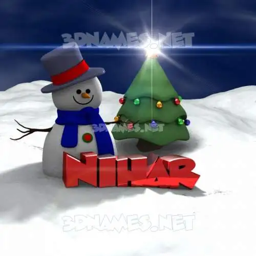 nihar in Happy Xmas style - 3D name wallpaper nihar in Happy Xmas style - 3D name wallpaper