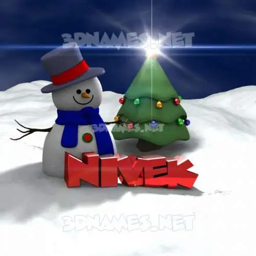 nivek in Happy Xmas style - 3D name wallpaper nivek in Happy Xmas style - 3D name wallpaper