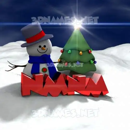 nmnm in Happy Xmas style - 3D name wallpaper