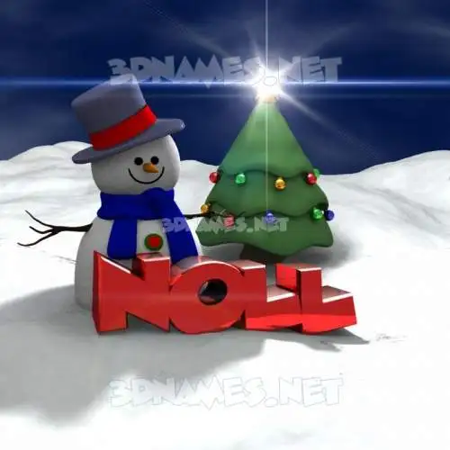 noll in Happy Xmas style - 3D name wallpaper noll in Happy Xmas style - 3D name wallpaper