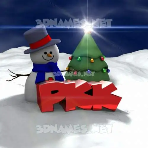 pkk in Happy Xmas style - 3D name wallpaper pkk in Happy Xmas style - 3D name wallpaper