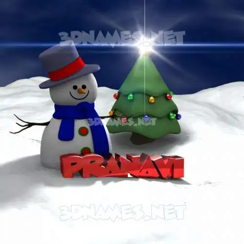 pranavi in Happy Xmas style - 3D name wallpaper pranavi in Happy Xmas style - 3D name wallpaper
