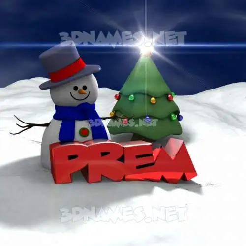 prem in Happy Xmas style - 3D name wallpaper prem in Happy Xmas style - 3D name wallpaper