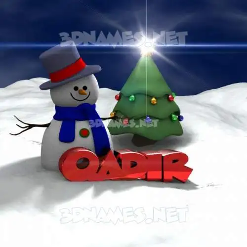 qadir in Happy Xmas style - 3D name wallpaper qadir in Happy Xmas style - 3D name wallpaper
