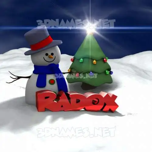 radox in Happy Xmas style - 3D name wallpaper radox in Happy Xmas style - 3D name wallpaper