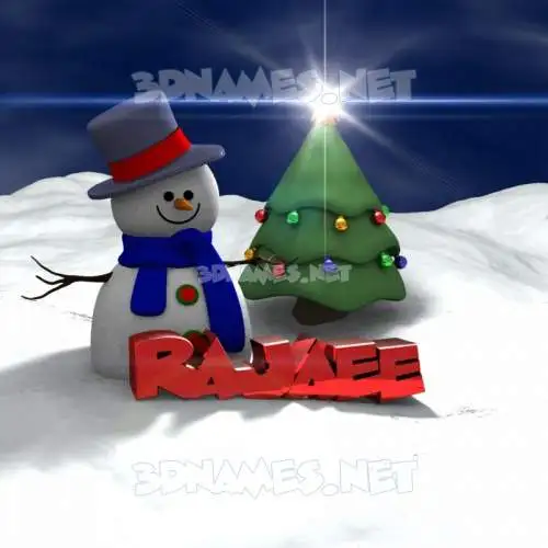 rajaee in Happy Xmas style - 3D name wallpaper rajaee in Happy Xmas style - 3D name wallpaper