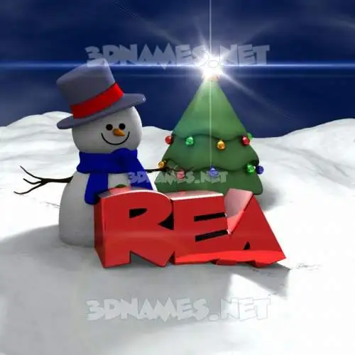 rea in Happy Xmas style - 3D name wallpaper rea in Happy Xmas style - 3D name wallpaper