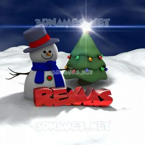 remas in Happy Xmas style - 3D name wallpaper remas in Happy Xmas style - 3D name wallpaper