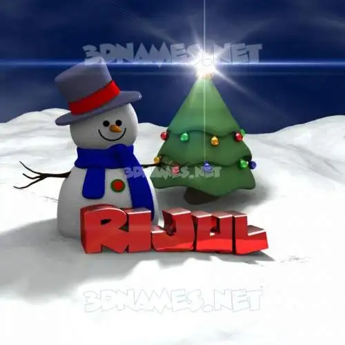 rijul in Happy Xmas style - 3D name wallpaper rijul in Happy Xmas style - 3D name wallpaper