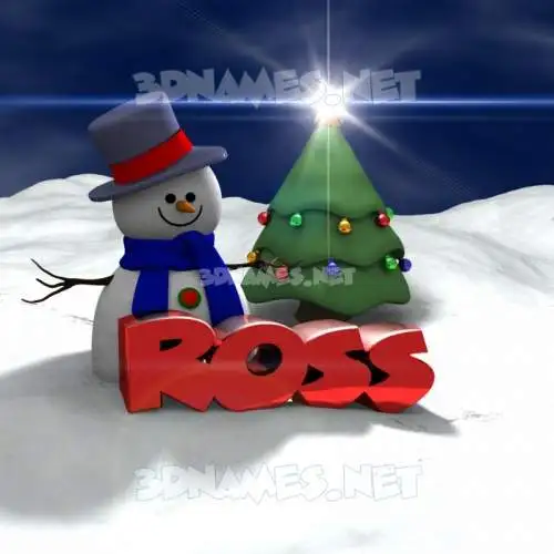 ross in Happy Xmas style - 3D name wallpaper ross in Happy Xmas style - 3D name wallpaper
