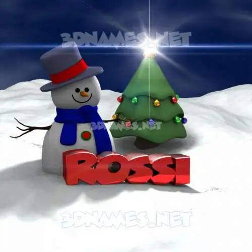 rossi in Happy Xmas style - 3D name wallpaper rossi in Happy Xmas style - 3D name wallpaper