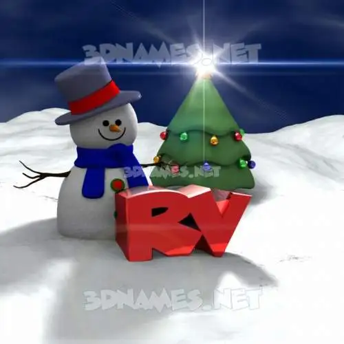 rv in Happy Xmas style - 3D name wallpaper rv in Happy Xmas style - 3D name wallpaper