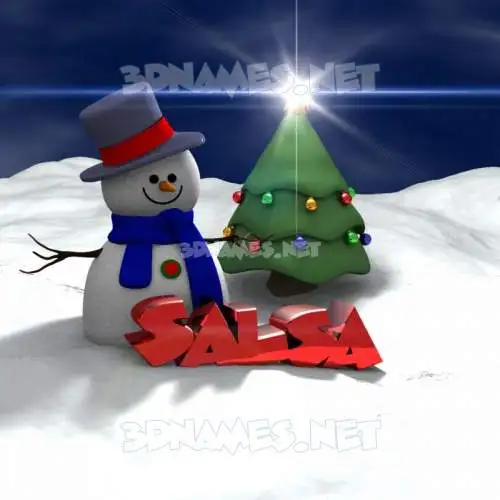 salsa in Happy Xmas style - 3D name wallpaper salsa in Happy Xmas style - 3D name wallpaper