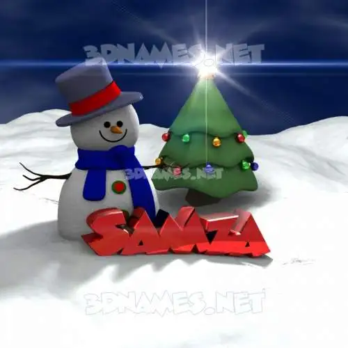 samza in Happy Xmas style - 3D name wallpaper samza in Happy Xmas style - 3D name wallpaper