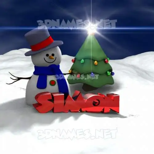 simon in Happy Xmas style - 3D name wallpaper simon in Happy Xmas style - 3D name wallpaper