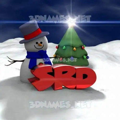 srd in Happy Xmas style - 3D name wallpaper srd in Happy Xmas style - 3D name wallpaper