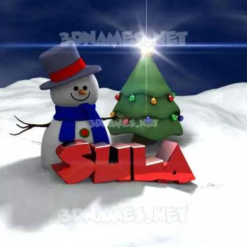sula in Happy Xmas style - 3D name wallpaper sula in Happy Xmas style - 3D name wallpaper