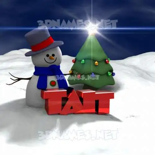 tait in Happy Xmas style - 3D name wallpaper tait in Happy Xmas style - 3D name wallpaper
