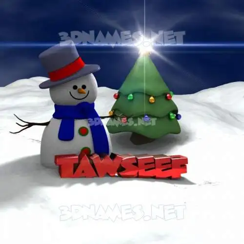 tawseef in Happy Xmas style - 3D name wallpaper tawseef in Happy Xmas style - 3D name wallpaper