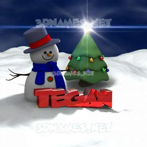 tegan in Happy Xmas style - 3D name wallpaper tegan in Happy Xmas style - 3D name wallpaper