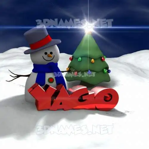 yago in Happy Xmas style - 3D name wallpaper yago in Happy Xmas style - 3D name wallpaper